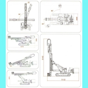 full hydraulic top drive anchoring drilling rig