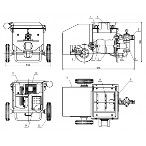 Single piston Motar pump