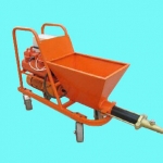 Wet-mixed motar spraying machine